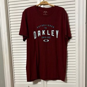Oakley Men's Burgundy Graphic Tee